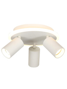 Oryginalny okrągły biały plafon Parma 3 LED CCT z dodatkowymi trzema regulowanymi reflektorkami GU10 Oryginalny okrągły biały plafon Parma 3 LED CCT z dodatkowymi trzema regulowanymi reflektorkami GU10