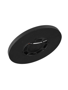 Czarny okrągły plafon sufitowy California 40 cm niska grubość 2.5 cm LED 36W regulowana barwa światła CCT