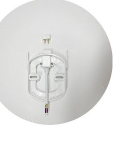 Okrągły mały czarno-biały plafon LED 18W Vegas 30 cm z IP 54 neutralna barwa 4000K Okrągły mały czarno-biały plafon LED 18W Vegas 30 cm z IP 54 neutralna barwa 4000K