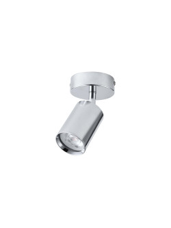 Niewielki reflektor sufitowy tuba 5.5 cm regulowany na boki Belize 1 spot chrom IP44 GU10