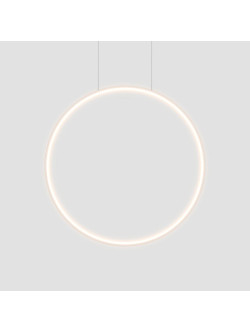 Biała lampa wisząca duża obręcz / okrągły ring do lustra w łazience LED 90 cm MIRROR 50W 3000K ciepła barwa