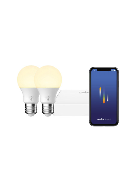 2 x Żarówka Smart LED Nordlux E27 7W 900 lm z możliwością ściemniania i zmiany barwy świecenia 2200–6500 K