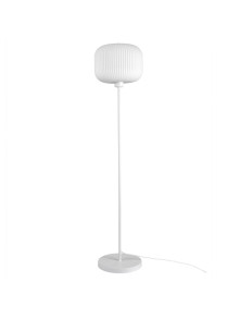 Elegancka lampa stojąca podłogowa Milford szklany plisowany klosz otwarty od góry - Nordlux Elegancka lampa stojąca podłogowa Milford szklany plisowany klosz otwarty od góry - Nordlux