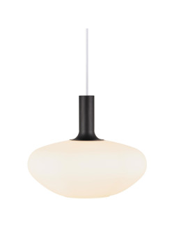 Owalna lampa wisząca Alton 35 - Nordlux - duży klosz z opalizującego szkła 