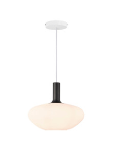 Owalna lampa wisząca Alton 35 - Nordlux - duży klosz z opalizującego szkła Owalna lampa wisząca Alton 35 - Nordlux - duży klosz z opalizującego szkła