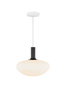 Owalna lampa wisząca Alton 35 - Nordlux - duży klosz z opalizującego szkła Owalna lampa wisząca Alton 35 - Nordlux - duży klosz z opalizującego szkła