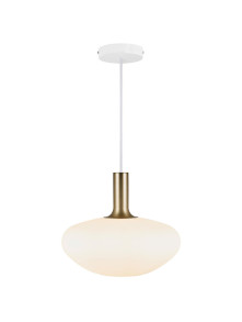 Owalna lampa wisząca Alton 35 - Nordlux - duży klosz z opalizującego szkła Owalna lampa wisząca Alton 35 - Nordlux - duży klosz z opalizującego szkła