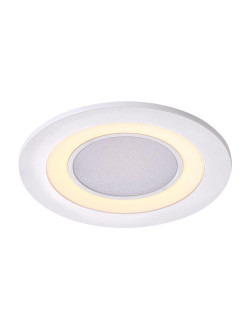 Oczko sufitowe Clyde 8 cm - wpuszczane, LED 4W 2700K, ściemniacz 3-stopniowy