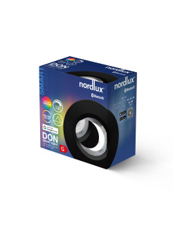 Oczko sufitowe Don Smart czarne - Nordlux, odporne na wodę z IP65