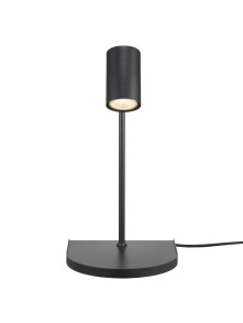 Czarny kinkiet ścienny z półką Cody, port USB, ruchomy regulowany reflektorek - Nordlux