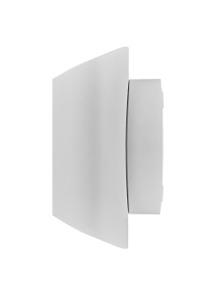 Biały kinkiet zewnętrzny Grip, tuba ścięta pod kątem, Smart LED - ściemniacz, zmiana barwy, bluetooth
