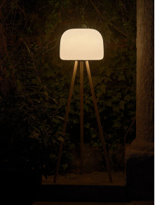 Przenośna lampa ogrodowa Kettle To-Go 36, z IP65, ładowana USB, ściemnialna, z tworzywa, czarny uchwyt