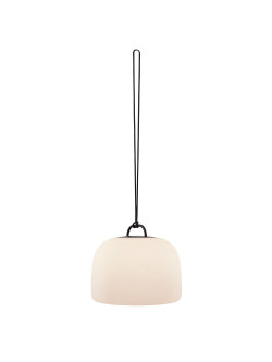 Przenośna lampa ogrodowa Kettle To-Go 36, z IP65, ładowana USB, ściemnialna, z tworzywa, czarny uchwyt