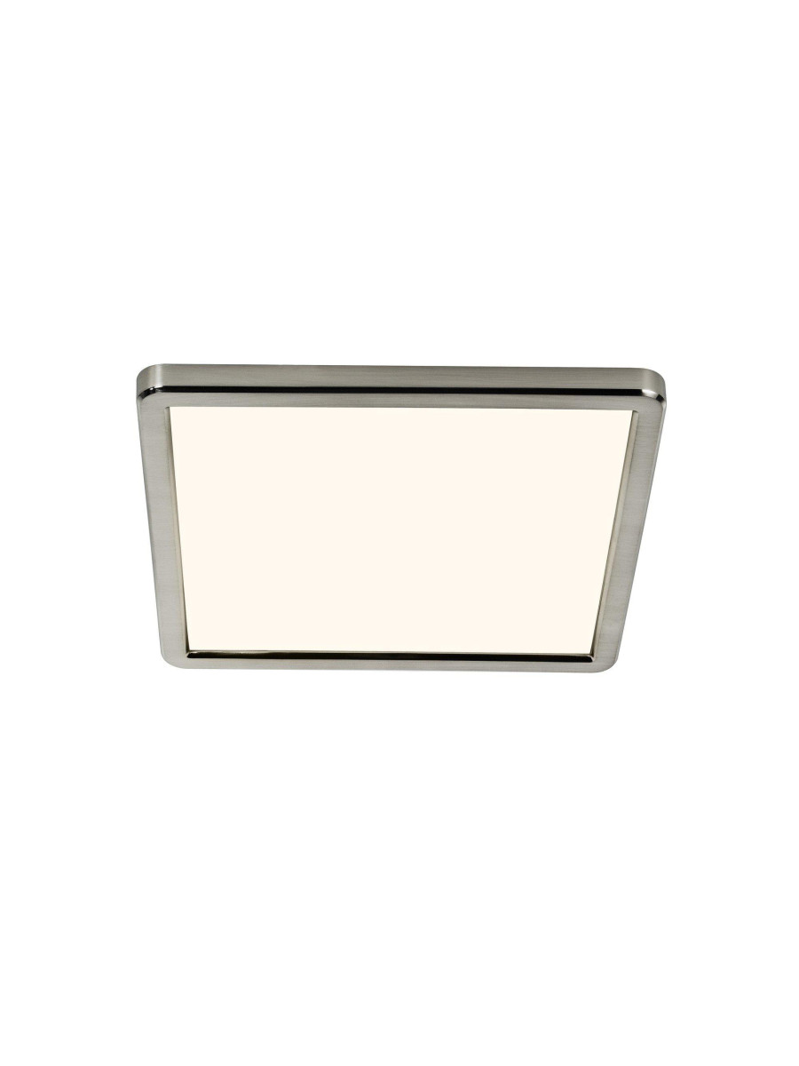 Plafon kwadratowy LED Oja 29 nikiel chrom ultra płaski, z Moodmaker 14,5W 3000/4000K – Nordlux​ 