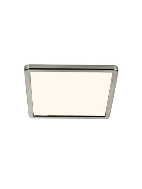 Plafon kwadratowy LED Oja 29 nikiel chrom ultra płaski, z Moodmaker 14,5W 3000/4000K – Nordlux​ 