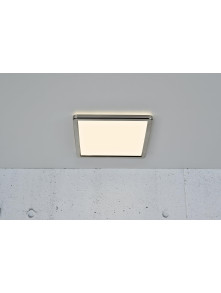Plafon kwadratowy LED Oja 29 nikiel chrom ultra płaski, z Moodmaker 14,5W 3000/4000K – Nordlux​ 