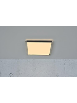 Plafon kwadratowy LED Oja 29 nikiel chrom ultra płaski, z Moodmaker 14,5W 3000/4000K – Nordlux​ 