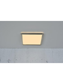 Plafon kwadratowy LED Oja 29 nikiel chrom ultra płaski, z Moodmaker 14,5W 3000/4000K – Nordlux​ 