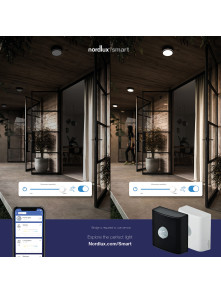 Czarny czujnik Smart Light - sensor ruchu i zmierzchu do oświetlenia Smart Nordlux