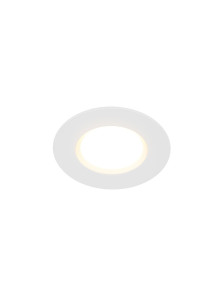 Płaskie nowoczesne oczko LED Siege - odporne na wodę IP65, 3000K, 345lm