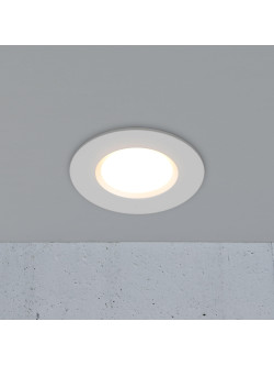 Płaskie nowoczesne oczko LED Siege - odporne na wodę IP65, 3000K, 345lm