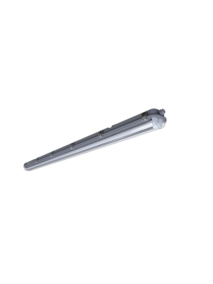 Podłużna lampa garażowa do piwnicy Works IP65, 155 cm, na dwie świetlówki LED 2 x 24W (4220lm)