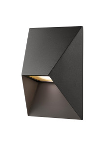 Nowoczesny geometryczny kinkiet na ścianę zewnętrzną Pontio 15 , czarny aluminiowy z IP54 - Nordlux
