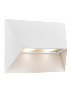 Nowoczesny kinkiet na taras Pontio 27, biały aluminiowy, wodoszczelny z IP54 - Nordlux