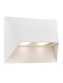 Nowoczesny kinkiet na taras Pontio 27, biały aluminiowy, wodoszczelny z IP54 - Nordlux
