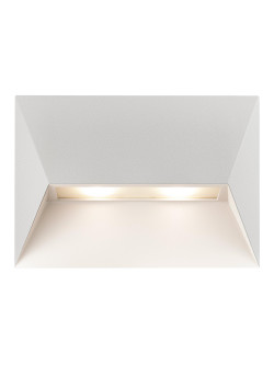 Nowoczesny kinkiet na taras Pontio 27, biały aluminiowy, wodoszczelny z IP54 - Nordlux