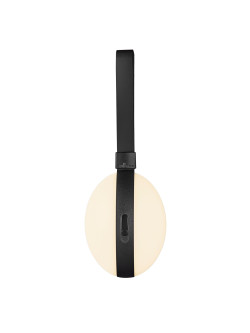 Przenośna mała lampka ogrodowa Bring To-Go czarna z zawieszką, ładowana USB, wodoszczelna IP54