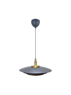 Czarna lampa wisząca Bretagne duńska do jadalni z warstwowym kloszem - Nordlux