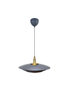 Czarna lampa wisząca Bretagne duńska do jadalni z warstwowym kloszem - Nordlux Czarna lampa wisząca Bretagne duńska do jadalni z warstwowym kloszem - Nordlux