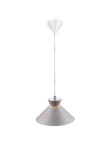 Szwedzka lampa wisząca Dial 25 cm metalowy szary klosz stożek - Nordlux Szwedzka lampa wisząca Dial 25 cm metalowy szary klosz stożek - Nordlux