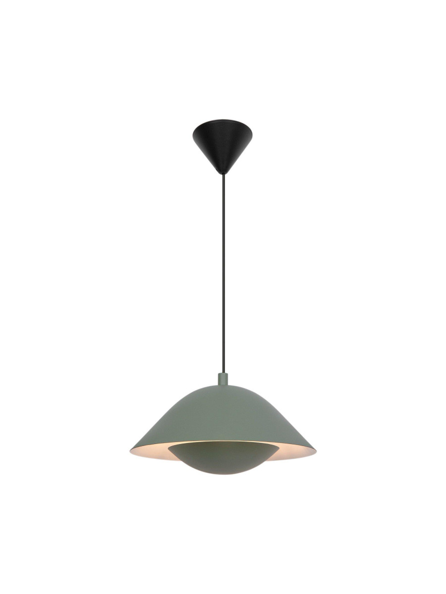 Zielona skandynawska lampa wisząca Freya oryginalna, nad stół do jadalni kuchni - Nordlux