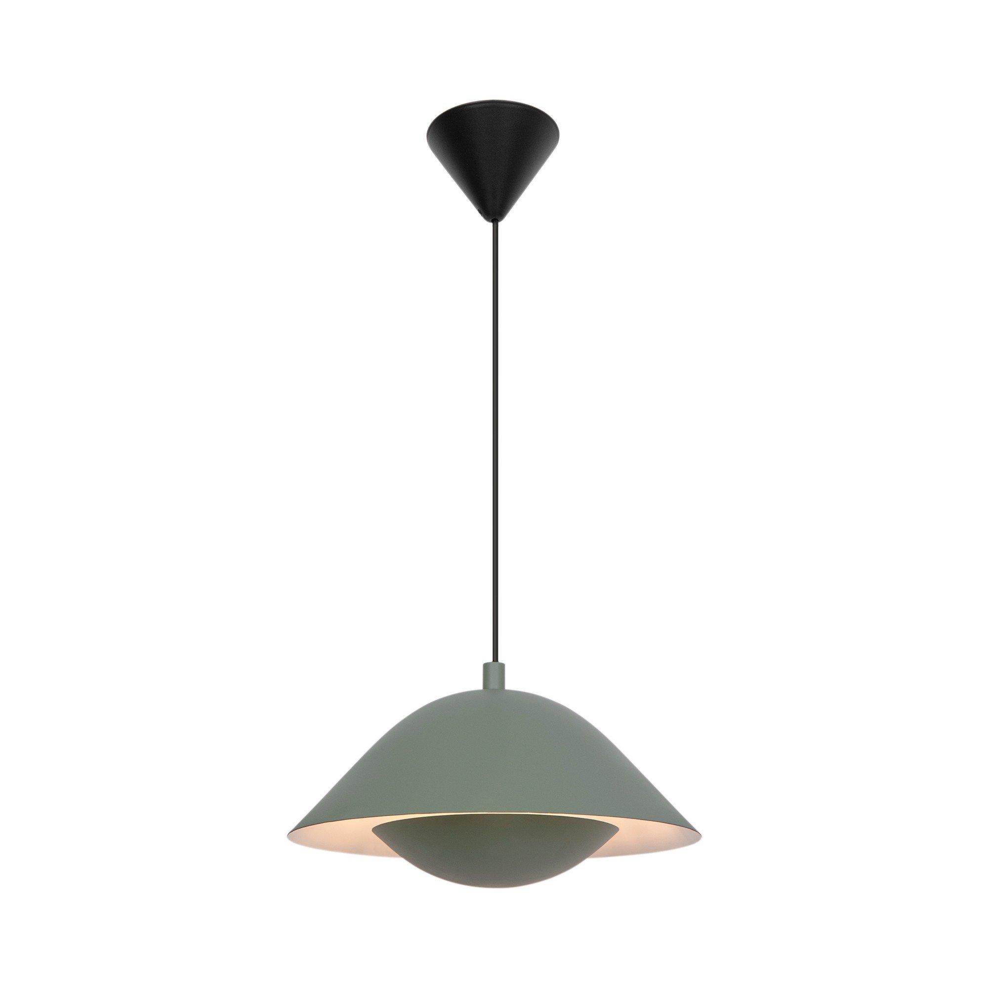 Zielona skandynawska lampa wisząca Freya oryginalna, nad stół do jadalni kuchni - Nordlux