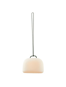Przenośna lampa ogrodowa Kettle To-Go 36, z IP65, ładowana USB, ściemnialna, z tworzywa, zielony uchwyt Przenośna lampa ogrodowa Kettle To-Go 36, z IP65, ładowana USB, ściemnialna, z tworzywa, zielony uchwyt
