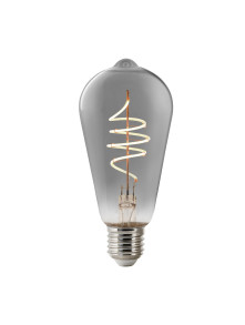 Nastrojowa żarówka E27 LED loftowa Edisona ST64 dymiona, bardzo ciepła barwa 1800K, ściemnialna bluetooth