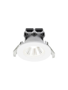 Białe oczko łazienkowe LED Leonis ściemnialne, wpuszczane IP65 4000K 4.5W