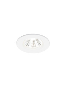 Białe oczko łazienkowe LED Leonis ściemnialne, wpuszczane IP65 4000K 4.5W
