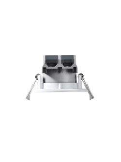 Białe oczko łazienkowe LED Leonis ściemnialne, wpuszczane IP65 4000K 4.5W