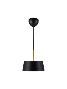 Elegancki żyrandol z abażurem Clasi 30 cm czarny z złotymi dodatkami - Nordlux Elegancki żyrandol z abażurem Clasi 30 cm czarny z złotymi dodatkami - Nordlux
