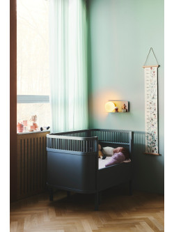 Lampa ścienna nad łóżeczko dziecienne Lilibeth - pastelowy brąz