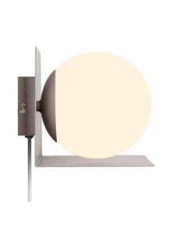 Lampa ścienna nad łóżeczko dziecienne Lilibeth - pastelowy brąz
