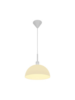Lampa wisząca do jadalni nad stół Ellen 30 biała półokrągła szklana kopuła - Nordlux