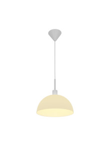Lampa wisząca do jadalni nad stół Ellen 30 biała półokrągła szklana kopuła - Nordlux Lampa wisząca do jadalni nad stół Ellen 30 biała półokrągła szklana kopuła - Nordlux