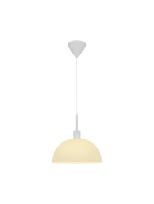 Lampa wisząca do jadalni nad stół Ellen 30 biała półokrągła szklana kopuła - Nordlux Lampa wisząca do jadalni nad stół Ellen 30 biała półokrągła szklana kopuła - Nordlux