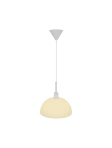 Lampa wisząca do jadalni nad stół Ellen 30 biała półokrągła szklana kopuła - Nordlux Lampa wisząca do jadalni nad stół Ellen 30 biała półokrągła szklana kopuła - Nordlux