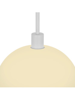 Lampa wisząca do jadalni nad stół Ellen 30 biała półokrągła szklana kopuła - Nordlux