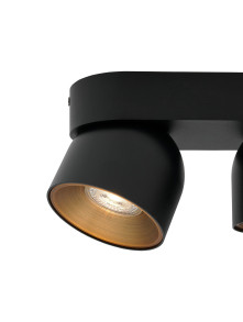 Czarny podwójny reflektor Pitcher 2 regulowany GU10 - Nordlux 